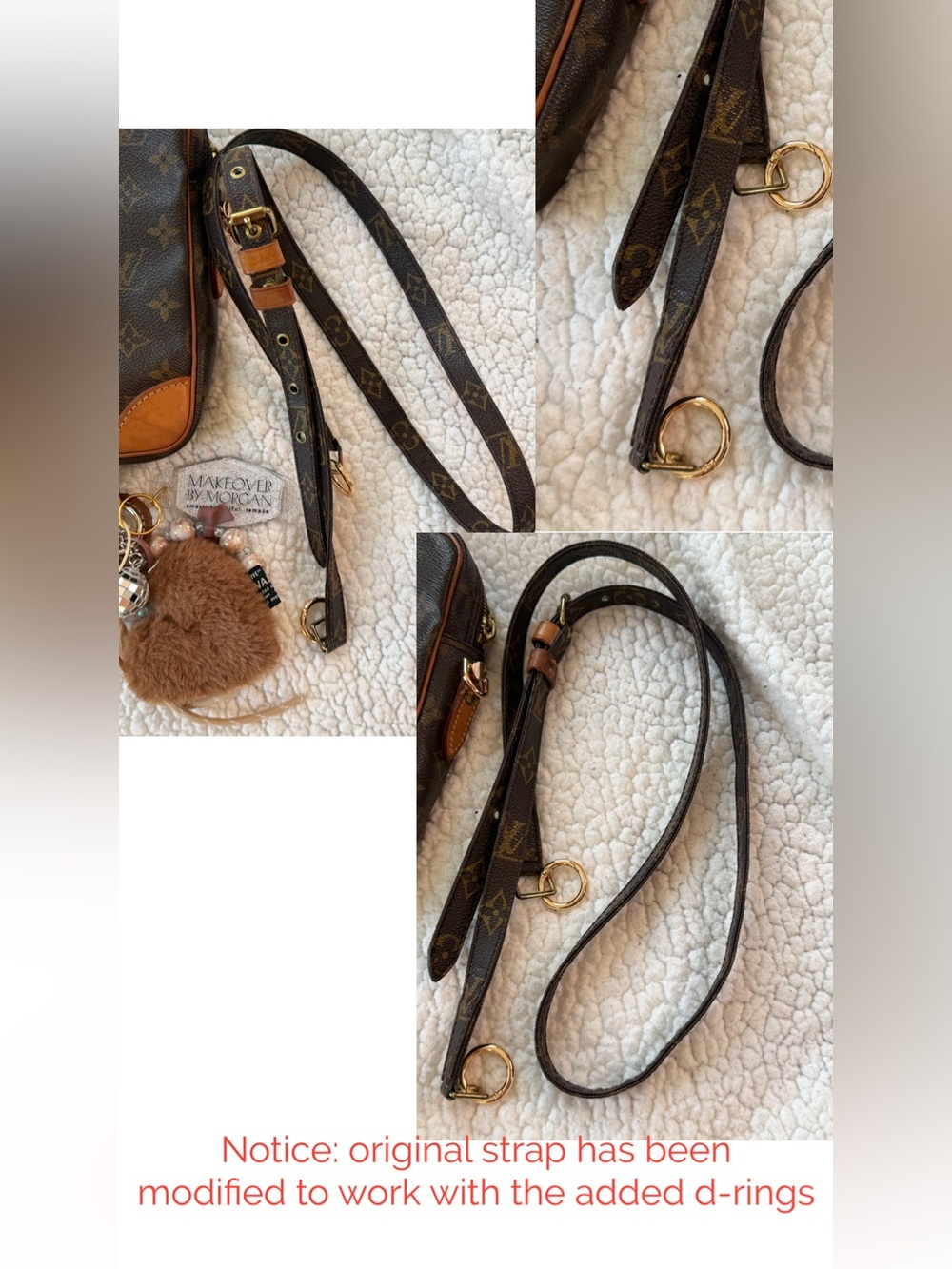 Authentic: Vintage, Louis Vuitton Danube Shoulder/ Crossbody Bag - Picture 9 of 11